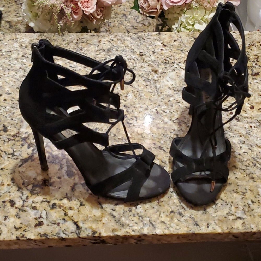 Steve Madden Black Suede